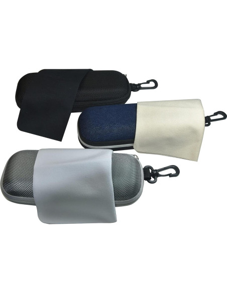 Estuches para gafas semi-rígidos unisex - 9 piezas