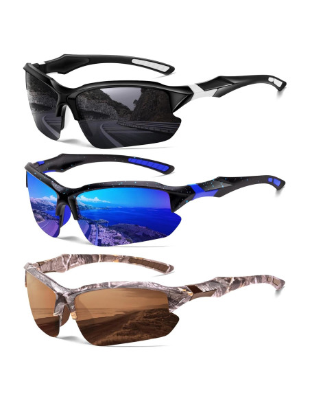 Gafas de sol deportivas DioKiw UV protección hombres