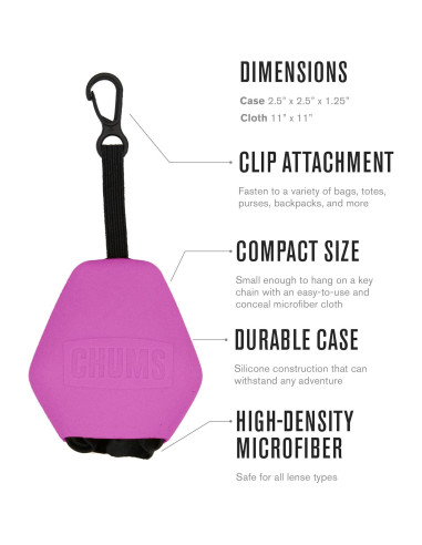 Paño Limpiador Chums Pouch XL Microfibra Aqua Compacto