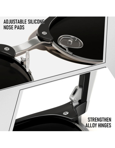 Gafas de Sol GQUEEN GQO6 Polarizadas Clásicas para Hombres y Mujeres