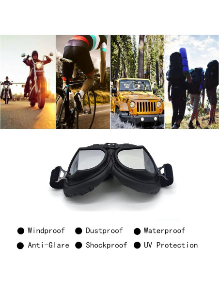 Gafas de Motocicleta Evomosa MG55 con Protección UV y Antiempañante