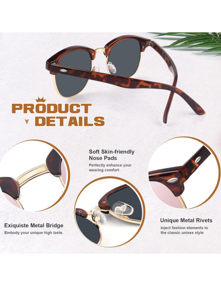 Gafas de Sol GQUEEN Polarizadas Clásicas para Hombres y Mujeres