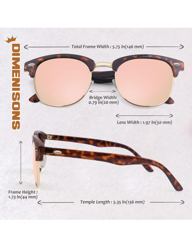 Gafas de Sol GQUEEN Polarizadas Clásicas para Hombres y Mujeres