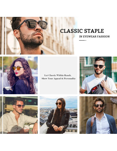 Gafas de Sol GQUEEN Polarizadas Clásicas para Hombres y Mujeres