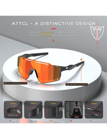 Gafas de sol ATTCL UV 400 para ciclismo y deportes