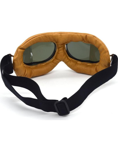 Gafas de Motocicleta Evomosa MG55 Plata Lente Azul Antiniebla