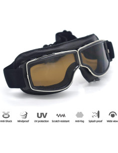Gafas de Motocicleta Evomosa MG51-BB Vintage Antiempañante 2