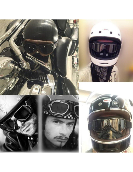 Gafas de Motocicleta Evomosa MG51-BB Vintage Antiempañante