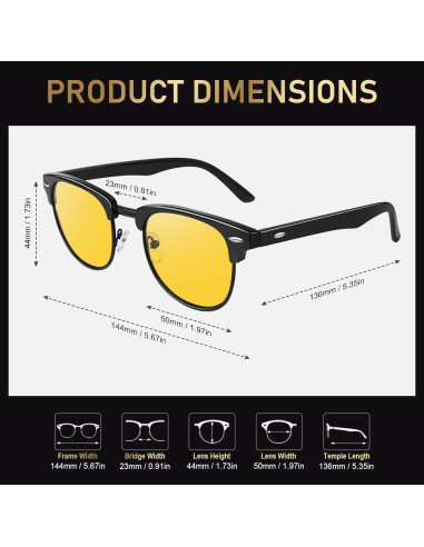 Gafas de Sol GQUEEN GQO6 Polarizadas para Hombres y Mujeres