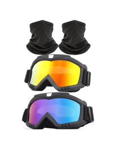 Gafas de Motocross Immoono con Bufanda - A prueba de Viento
