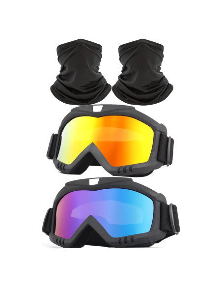 Gafas de Motocross Immoono con Bufanda - A prueba de Viento