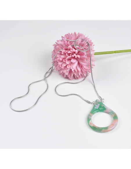 Cadena de Gafas de Sol Acero Inoxidable Verde YJGQ-001