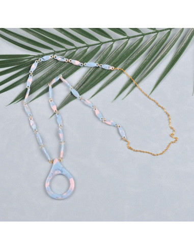 Cadena de Gafas de Sol Acero Inoxidable Dorado 75cm Mujeres