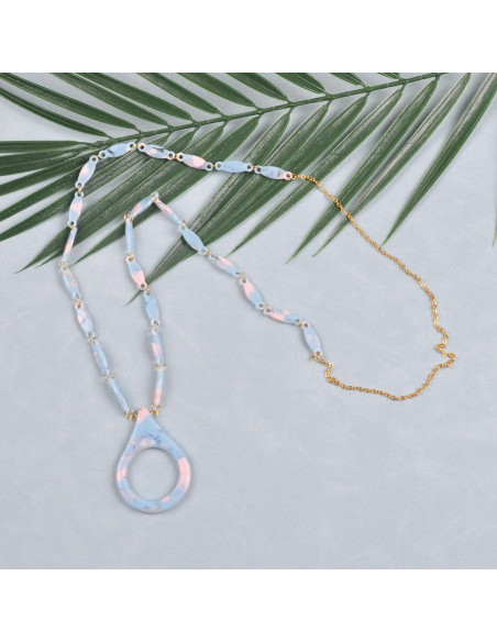 Cadena de Gafas de Sol Acero Inoxidable Dorado 75cm Mujeres