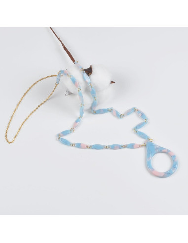 Cadena de Gafas de Sol Acero Inoxidable Dorado 75cm Mujeres