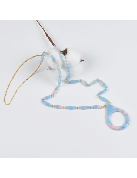 Cadena de Gafas de Sol Acero Inoxidable Dorado 75cm Mujeres