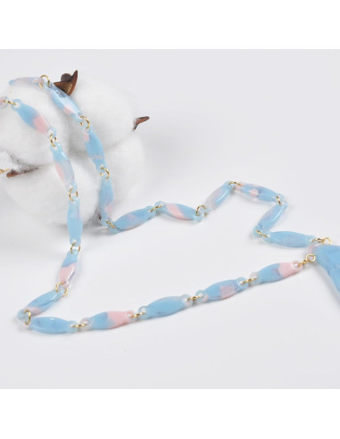 Cadena de Gafas de Sol Acero Inoxidable Dorado 75cm Mujeres