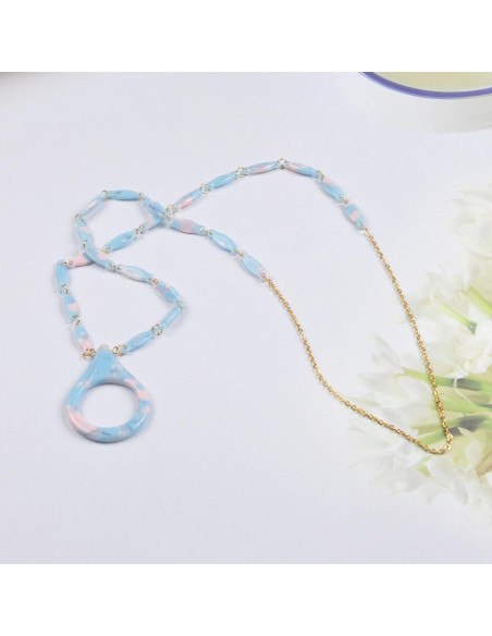 Cadena de Gafas de Sol Acero Inoxidable Dorado 75cm Mujeres