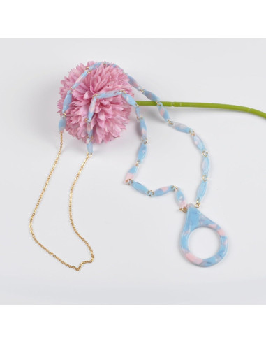 Cadena de Gafas de Sol Acero Inoxidable Dorado 75cm Mujeres