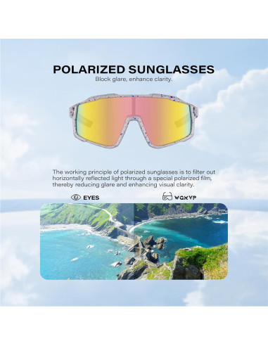 Gafas de sol deportivas WGKVP 5051 polarizadas UV400