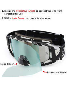 Gafas de Motocross ZDATT ZSP Anti-UV Ajustables 2