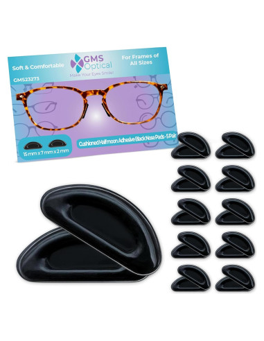 Almohadillas de Nariz GMS Óptico 10 Pares Antideslizantes