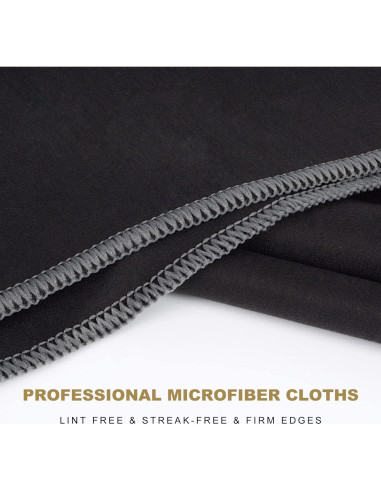 Paños de Microfibra SINLAND 4 Piezas 63.5x50.8cm Negro