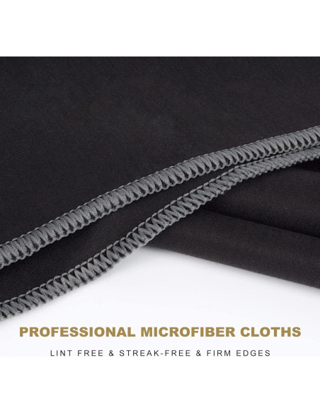 Paños de Microfibra SINLAND 4 Piezas 63.5x50.8cm Negro