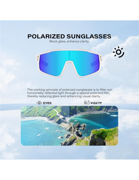 Gafas de sol deportivas WGKVP 5051 UV400 polarizadas