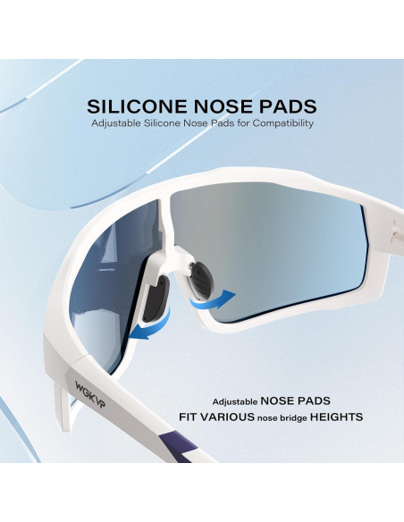 Gafas de sol deportivas WGKVP 5051 UV400 polarizadas