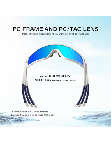 Gafas de sol deportivas WGKVP 5051 UV400 polarizadas