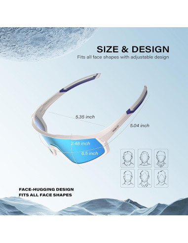 Gafas de sol deportivas WGKVP 5051 UV400 polarizadas