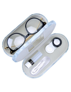 Estuche 2 en 1 Muf para Lentes y Gafas, Mármol Verde