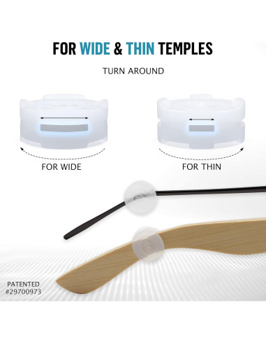 Agarre para Gafas SIGONNA - Silicona Antideslizante - 12 Pares