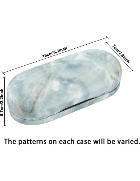 Estuche 2 en 1 Muf para Lentes y Gafas, Mármol Verde