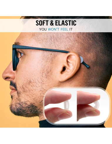 Agarre para Gafas SIGONNA - Silicona Antideslizante - 12 Pares