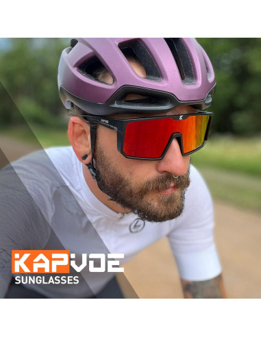 Gafas de Ciclismo KAPVOE Polarizadas UV400 para Deportes