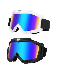 Gafas de Moto Lievermo 2 Pack - Protección UV, Ajustables
