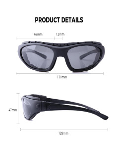 Gafas de Motocicleta FIMOSON con Lentes UV400 y Protección HD 2