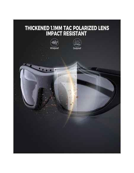 Gafas de Motocicleta FIMOSON con Lentes UV400 y Protección HD