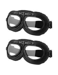 Gafas de Motocicleta Vintage LJDJ - 2 Paquetes Unisex