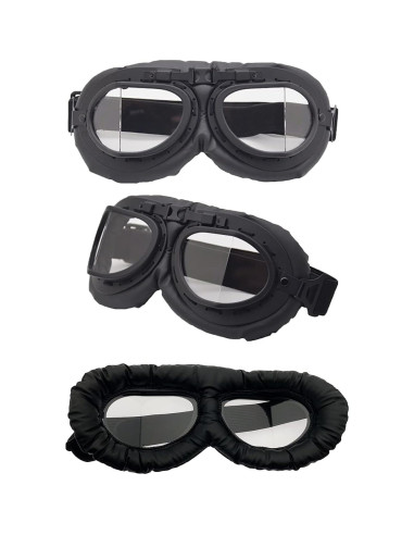 Gafas de Motocicleta Vintage LJDJ - 2 Paquetes Unisex