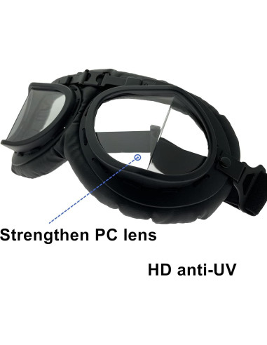 Gafas de Motocicleta Vintage LJDJ - 2 Paquetes Unisex