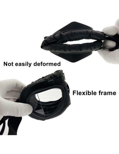 Gafas de Motocicleta Vintage LJDJ - 2 Paquetes Unisex