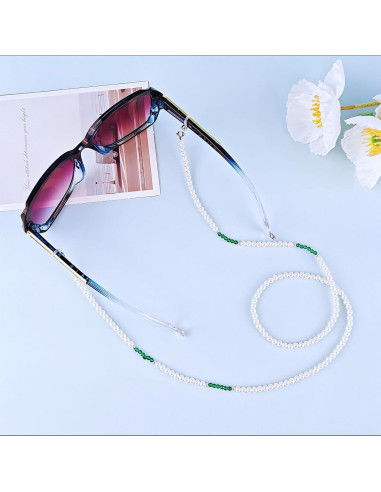 Cadena de Gafas BILIONE de Perlas 79 cm Ajustable