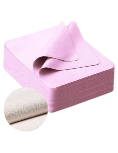 Paño de Limpieza iGeyzoe 100 PCS Suede 15x18 cm Rosa