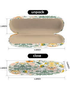 Estuche Duro para Gafas con Paño de Limpieza - Naranja 2