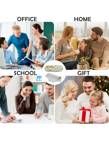 Estuche Duro para Gafas con Paño de Limpieza - Naranja