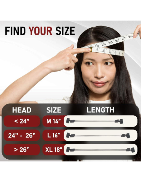 Correa de Gafas SIGONNA Ajustable 40,64 cm 2 Piezas Negra