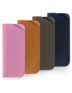 4 Fundas de Gafas Suaves de Cuero PU Multicolor Portátiles